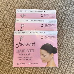 Jac o net hair net No. 125 bun chignon size